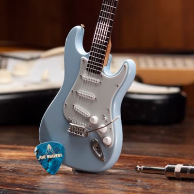 Sonic Blue Fender Stratocaster Beatles Collectible - Miniature