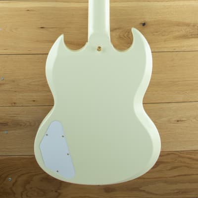 Gibson 1963 Les Paul SG Custom Reissue Maestro Vibrola Classic White 406983 image 4