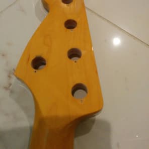 Warmoth Deluxe 5 Bass Neck Maple/Maple Vintage Finish Block Inlays image 4