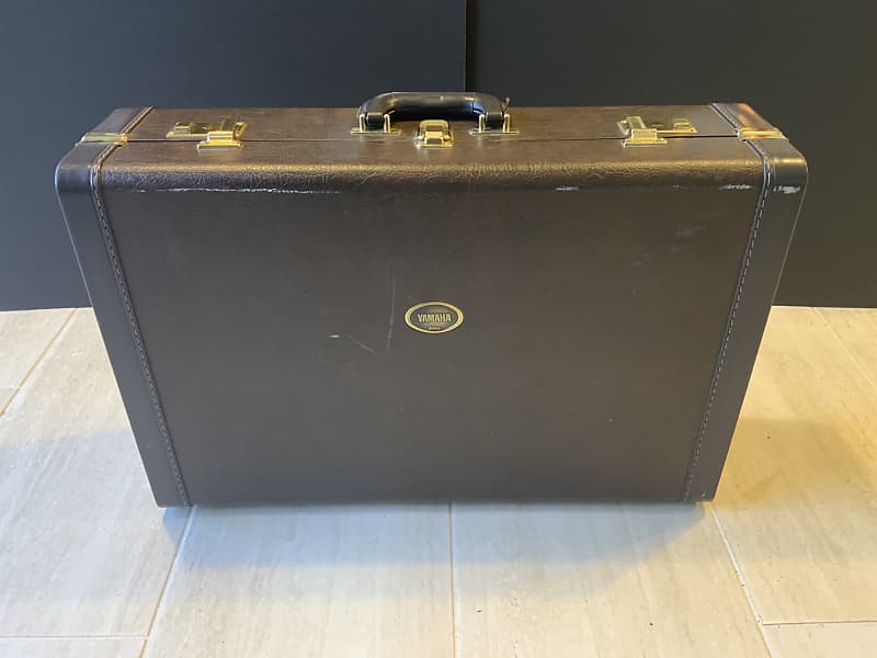 Yamaha Detachable Bell Double French Horn Hard Case Brown Reverb