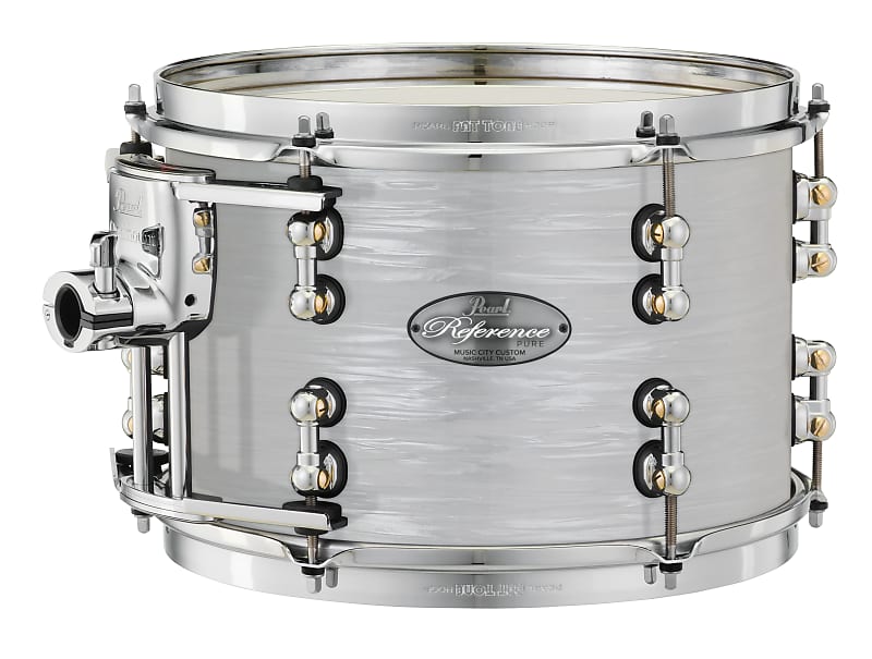 Pearl Music City Custom Reference Pure 24"x14" Bass Drum PEARL WHITE OYSTER RFP2414BX/C452 image 1