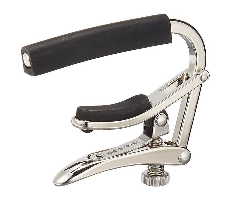 Shubb C1 Polished Nickel Capo for Acoustic or Electric Guitars image 1
