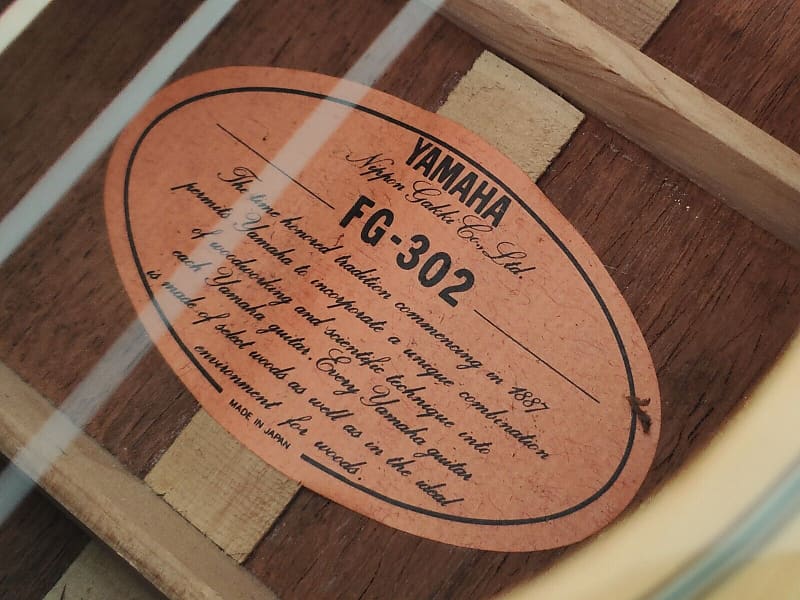 1970's Yamaha FG-302 OM Sized Acoustic (Made in Japan) | Reverb