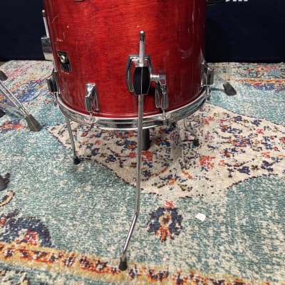 Tama - 14x13" Superstar Tom, Converted into a Floor Tom, Wine Red image 8