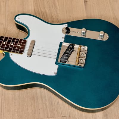 T-Style Partscaster Custom Electric Guitar Ocean Turquoise w/ Fender Licensed Neck, Tweed Case image 9