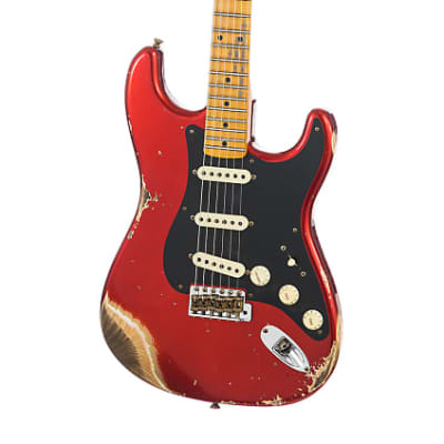 Fender Custom Shop 1957 Stratocaster Heavy Relic, Lark Guitars Custom Run -  Candy Apple Red (774) image 3