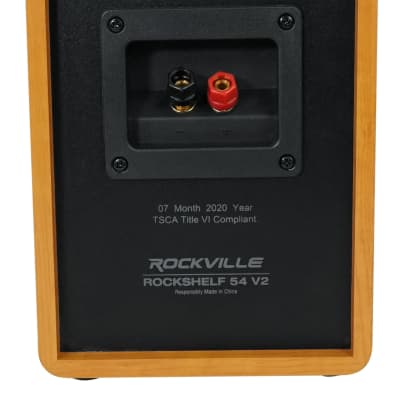 Pair Rockville RockShelf 54C Classic 5.25" Home Bookshelf Speakers w/21" Stands image 12