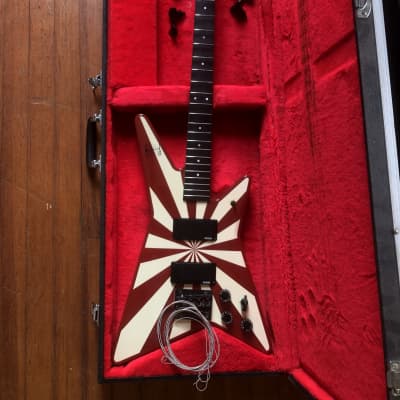 RARE Washburn B-70 RS Rudy Sarzo Bass Project - Red/White - w/ OG Case for sale