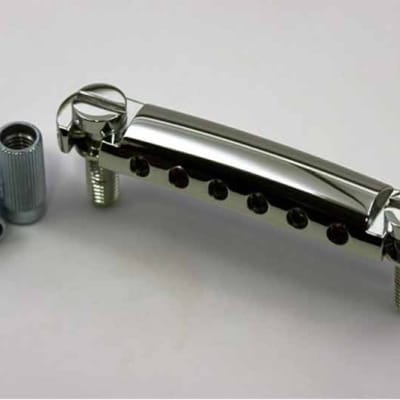 TonePros T1Z-N Stop Tailpiece Lockable style Gibson Stoptail Metric 8M Nickel for sale