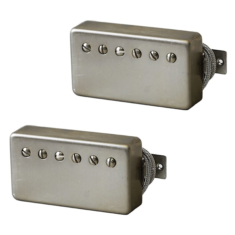 Lindy Fralin Pure P.A.F. Humbucker Pickup Set Raw Nickel