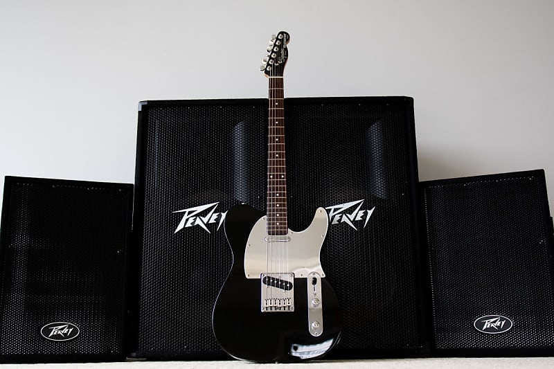 Squier Black & Chrome Standard Telecaster | Reverb Canada
