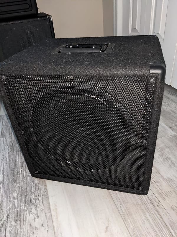 N/A 1x12 Black Carpeted Guitar Cabinet & Grill w/ brand new Eminence Wizard Speaker Black image 1