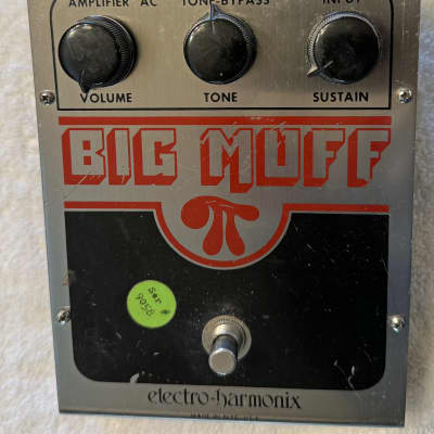 Vintage Electro-Harmonix '70s Big Muff Pi NYC Silver / Black / Red image 1