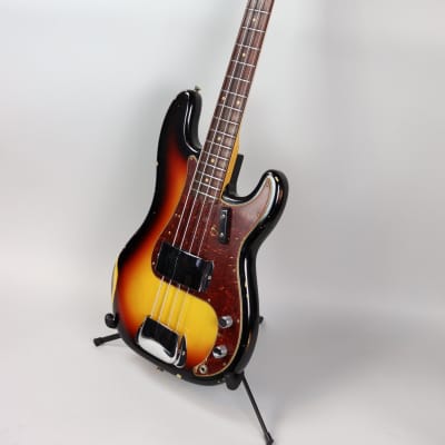 Fender Custom Shop '64 P-Bass Relic Bleached 3-Tone Sunburst image 9