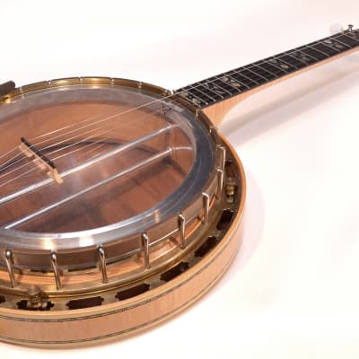 Custom Handmade Vintage Banjo Natural (Possibly Wildwood?) - Pro Setup W/Bag image 2