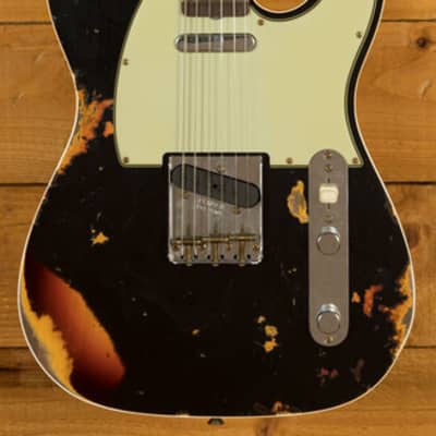 Fender Custom Shop LTD '60 Tele Custom Heavy Relic Aged Black over Chocolate 3TSB image 12