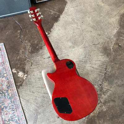 Heritage Custom Shop Core Collection H-150 Plain Top Electric Guitar with Case (Artisan Aged),  Dark Cherry Sunburst image 7