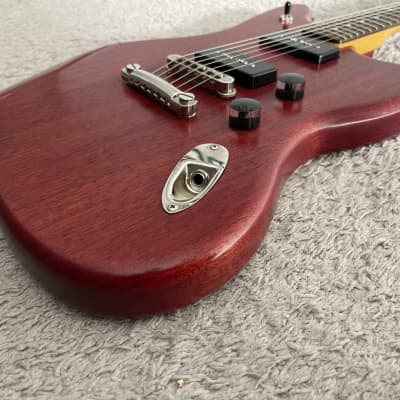 Fender Modern Player Jaguar 2011 MIC P90 Transparent Red Rare Guitar + Gig Bag image 3