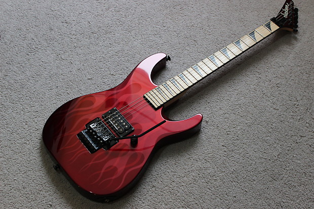 Jackson M. I. J. (made in japan) Dinky Red Ghost Flames | Reverb Jackson M. I. J. (made in japan) Dinky Red Ghost Flames | Reverb