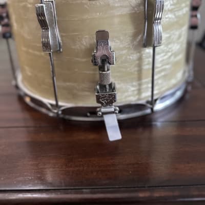 Ludwig Marching Snare 1966 - White Marine Pearl image 8