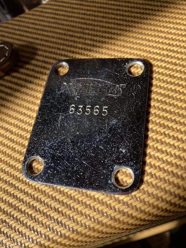 Kramer Vintage 1980s Neck Plate 5 Digit Serial Number 1980s Reverb