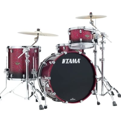 Tama Starclassic Walnut Birch 3pc Set Molten Dark Raspberry Fade WBS32RZSMDR image 1