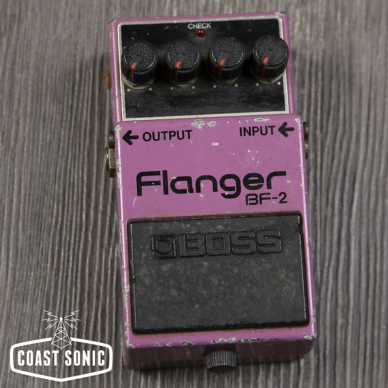 Vintage early 80s Boss BF-2 Flanger (Black Label)