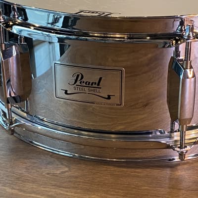 Pearl Steel Snare 2001 Chrome -#1409 image 2