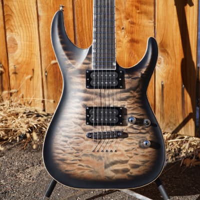 ESP USA Horizon-II See Thru Black Sunburst  6-String Electric Guitar w/  Tolex Hard Case (2022) image 5