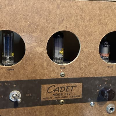 Danelectro Model 122 Cadet Tube Amp Combo JUST SERVICED! Sylvania Tubes 1960s Cream image 4