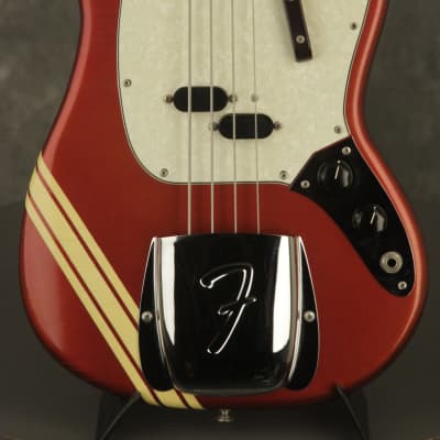 original 1971 Fender MUSTANG BASS Competition Red w/MATCHING HEADSTOCK!!! image 1