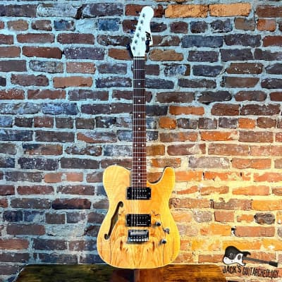 IYV Semi-Hollow T-Style Electric Guitar (2020s - Spalted Maple) image 2