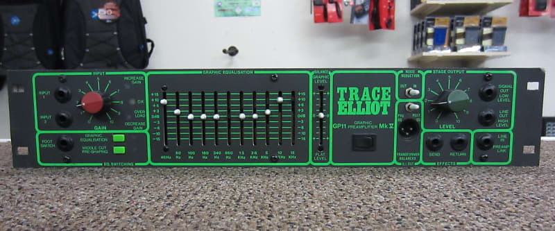 現状品 GP11 GRAPHIC PREAMPLIFIER トレースエリオット Trace Elliot GP-11 Bass Guitar Preamp | Reverb Canada