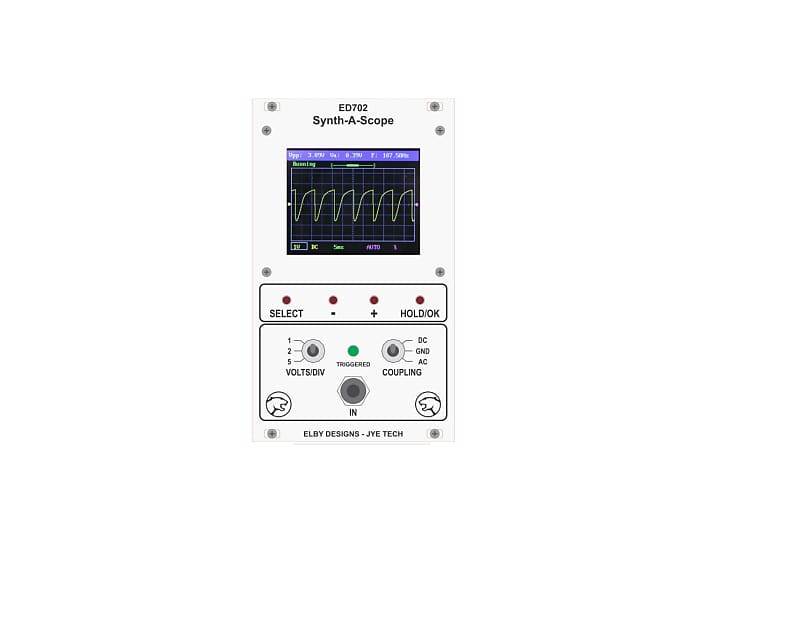 Elby Designs ED702 synth a scope lcd oscilloscope eurorack Reverb