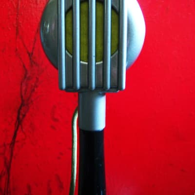 Vintage RARE 1940's Electro-Voice Model 75 carbon Microphone w period Astatic E6G desk stand image 3