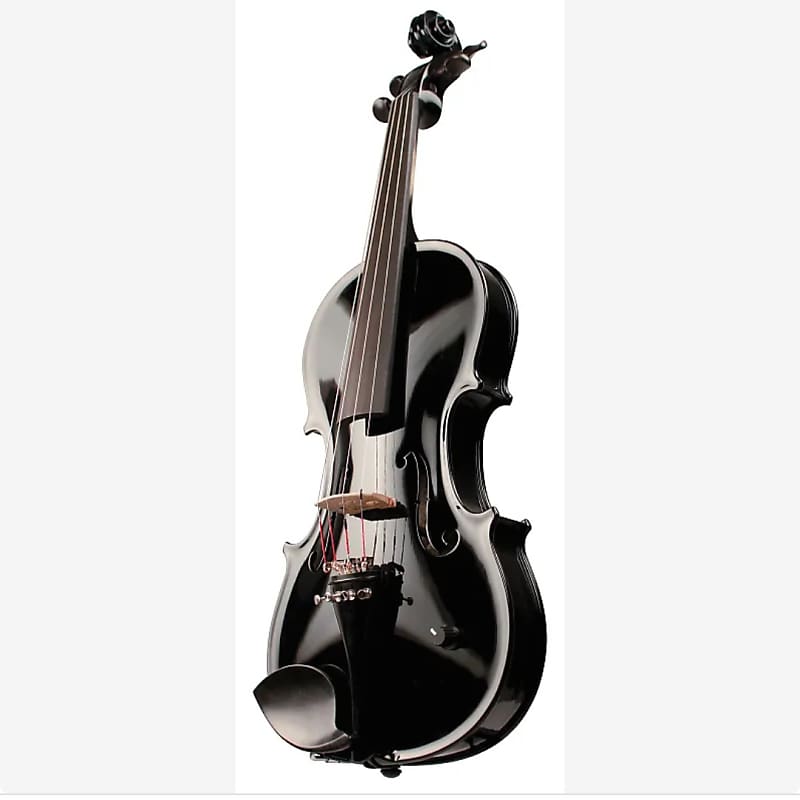 Barcus Berry BAR-AEBK | Vibrato AE Series Acoustic-Electric Violin, Gloss Ebony image 1
