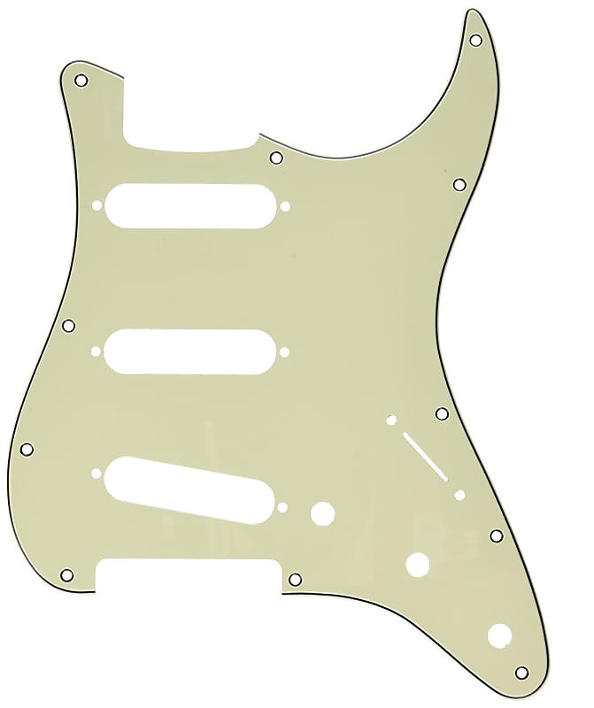 Genuine Fender Stratocaster/Strat 3-Ply 11-Hole Guitar Pickguard - MINT GREEN image 1