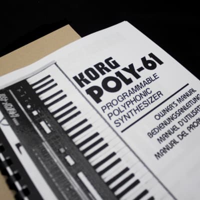 Korg Manual Korg Poly-61 Booklet / English / Spanish