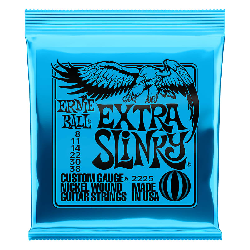 Ernie Ball Extra Slinky Nckl Wnd Elec Gtr Strings 8 38 image 1