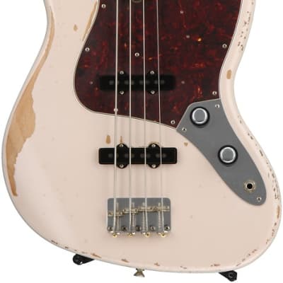 Fender Flea Jazz Bass - Shell Pink  Road Worn image 1