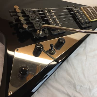 Fernandes JS-100 Rhodes Floyd Rose Black Offset V Japan Guitar Pro Set Up image 6