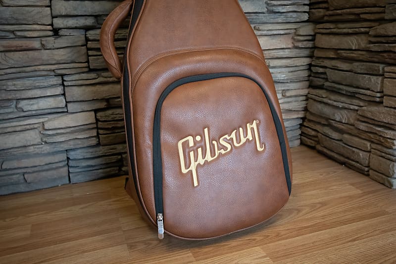 Gibson Leather Electric Guitar Gig Bag Excellent Free Shipping