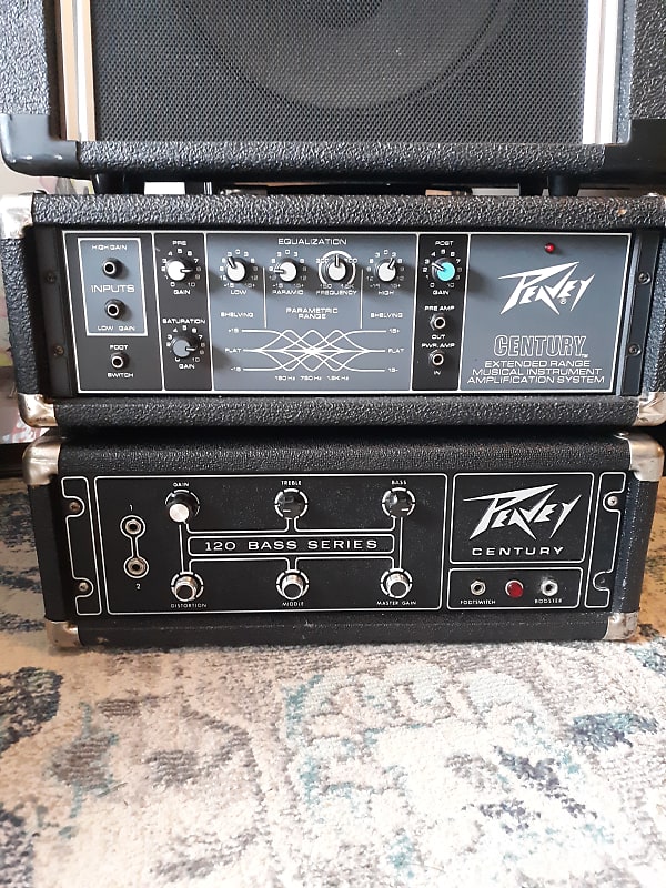 Peavey Century 120 200H Guitar Bass Amp 1970s - Black | Reverb