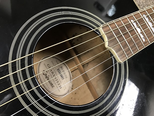 Gibson Epiphone EJ-200/BK Black | Reverb