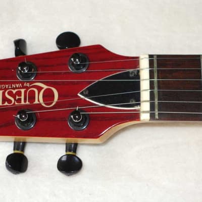 Vintage 1980s Quest by Vantage (Matsumoku MIJ) Mini Travel Guitar w/Custom USA Body, Coil-Splitting! image 8