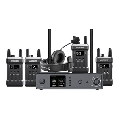 EVADE Double Channel Light Industrial Full Duplex Wireless System Dual  Speaker Headsets