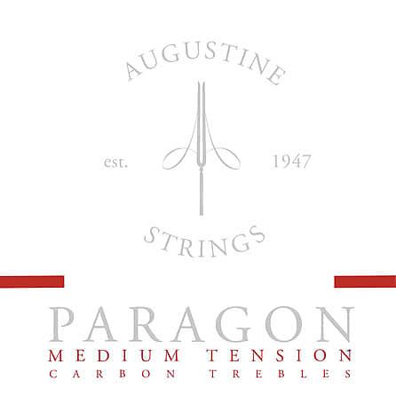 Augustine Guitar Strings Paragon Red Medium Tension Carbon Treble