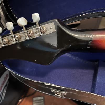 ZIMGAR electric guitar.  see details 1960's sunburst image 11