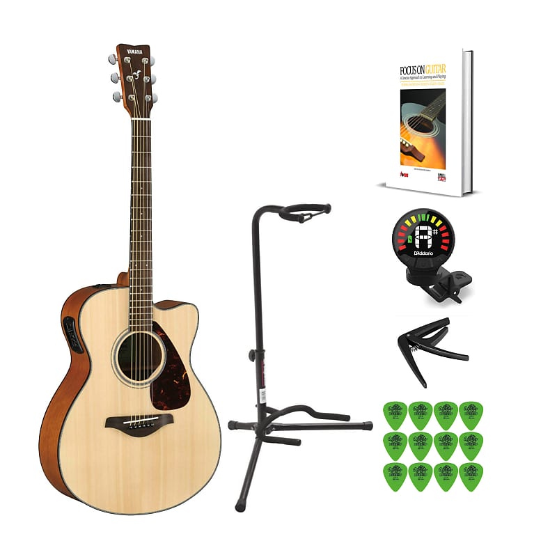 Yamaha Fsx800c Electro Acoustic Guitar Natural With Reverb