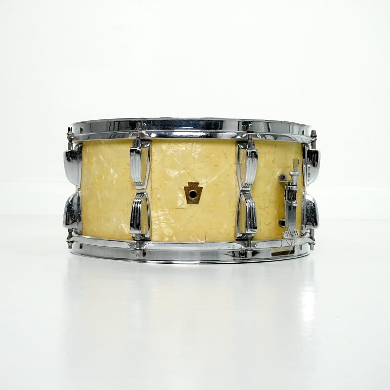 WFL 14” x 6.5” Festival Snare Drum in White Marine Pearl Reverb